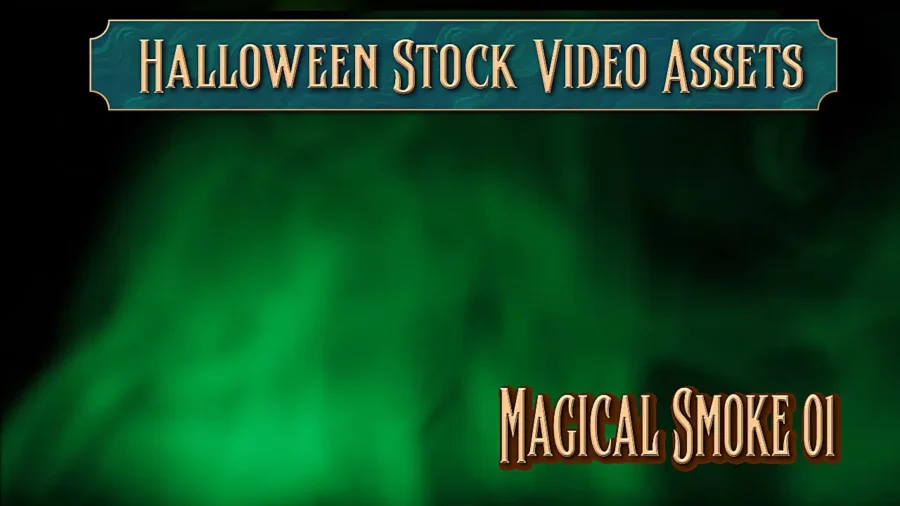 Halloween Cauldron Steam Stock Video Asset 01